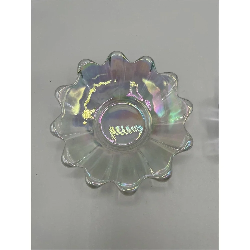 Federal Glassware Celestial Iridescent Bowls Original‎ Box Vintage 2 - 6